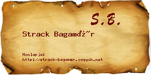 Strack Bagamér névjegykártya